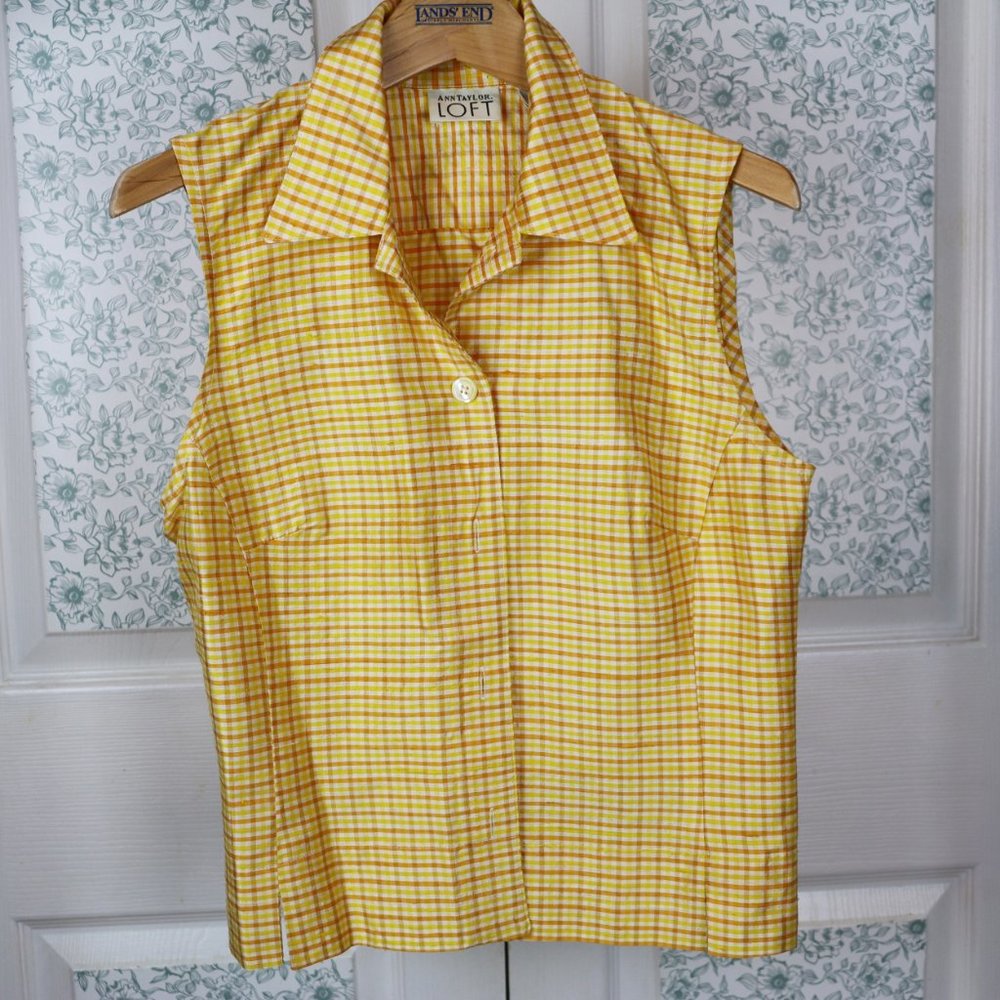 Ann Taylor Loft vest 100% silk